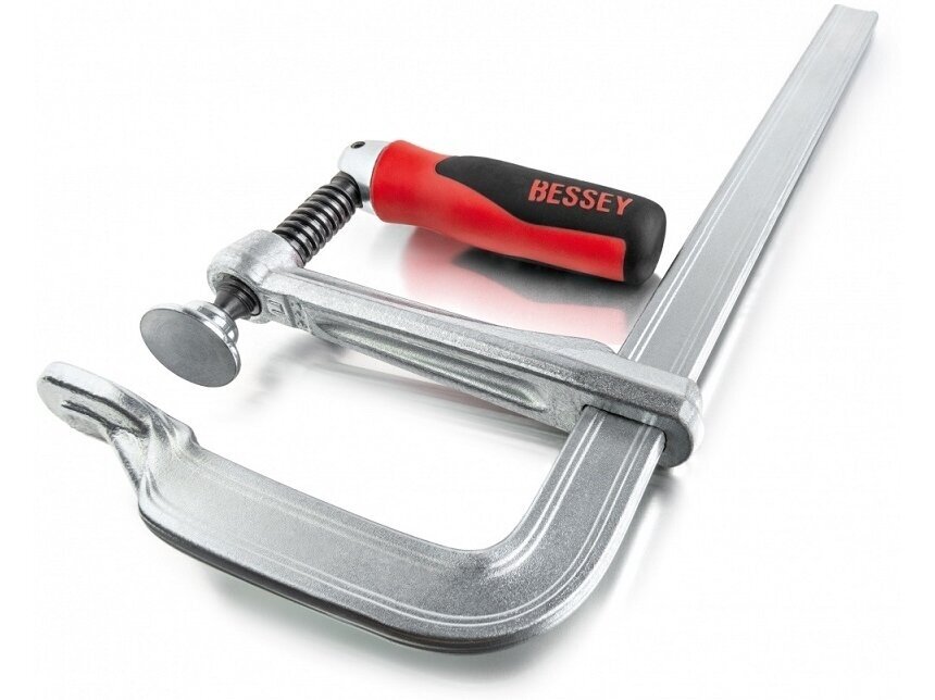 Зажим Bessey GZ25KG с цельным металлическим профилем и вращающейся ручкой, макс. длина зажима 250 мм 4