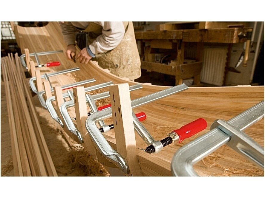 Bessey Clamp GZ30 from solid metal profile with wooden handle, max. clamping length 300 mm 4 Bessey Clamp GZ30 from solid metal profile with wooden handle, max. clamping length 300 mm 4