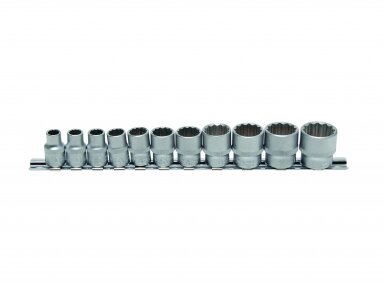 Socket Head Set 3/8", 12-Point, 5/16" - 7/8", 11 pcs.