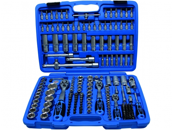 Colinių galvučių ir raktų komplektas 1/4"+3/8"+1/2", 192 vnt. Colinių galvučių ir raktų komplektas 1/4"+3/8"+1/2", 192 vnt.