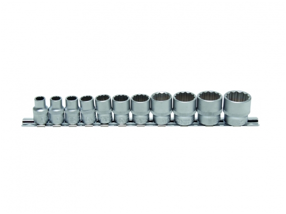 Набор головок 3/8", 12-гранных, 5/16" - 7/8", 11 шт. Набор головок 3/8", 12-гранных, 5/16" - 7/8", 11 шт.