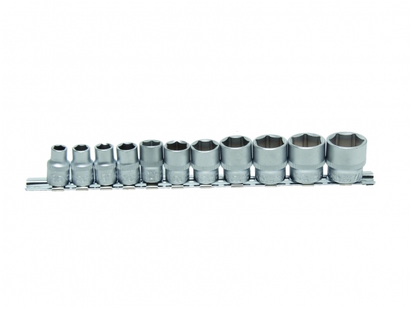 Socket Heads Set 3/8", 6-point, 5/16" - 7/8", 11 pcs. Socket Heads Set 3/8", 6-point, 5/16" - 7/8", 11 pcs.