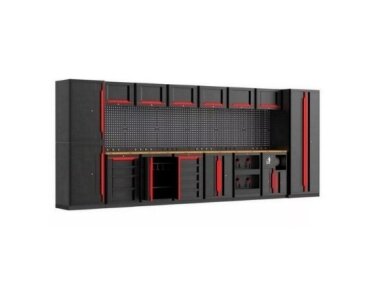 Cramp large workshop furniture set with workbench, 510 cm