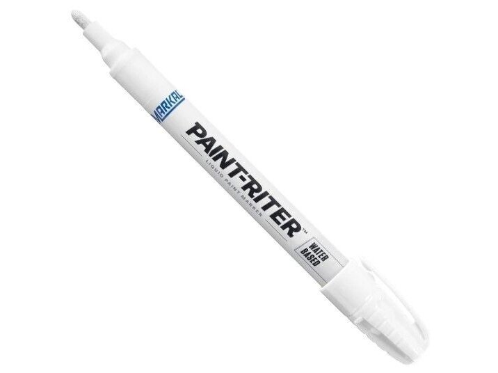 Water-based paint marker Markal Paint-Riter, 3mm, white, for dry dirty surfaces Water-based paint marker Markal Paint-Riter, 3mm, white, for dry dirty surfaces