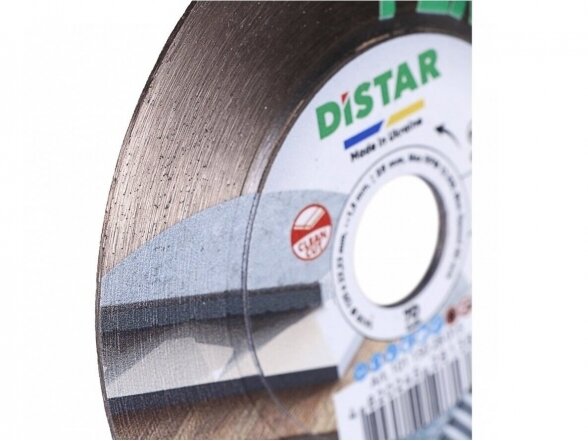 Deimantinis diskas akmens masės, keramikos, porceliano plytelėms, Distar Perfect 125mm 1