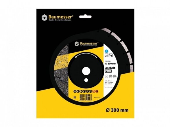 Deimantinis diskas asfaltui  Baumesser Asphalt Pro 400mm 3