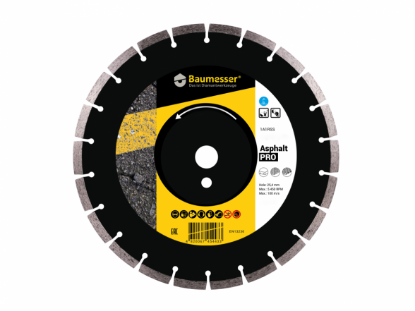 Deimantinis diskas asfaltui Baumesser Asphalt Pro 500mm