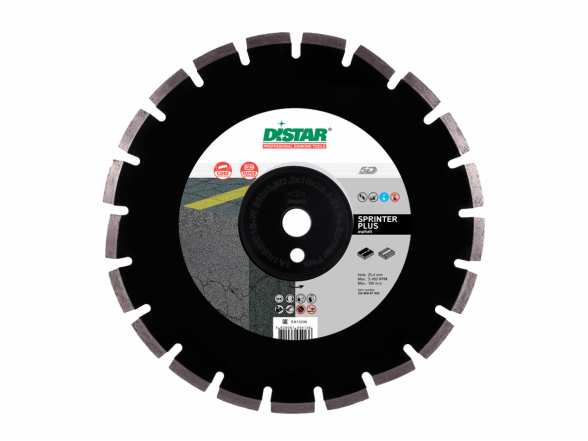 Deimantinis diskas asfaltui Distar Sprinter Plius 400mm, šlapiam ir sausam pjovimui