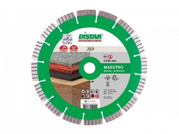 Deimantinis diskas granitui Distar Maestro 125mm