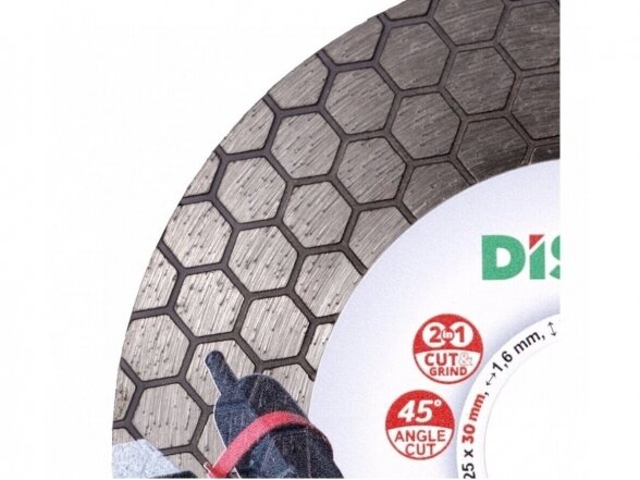 Deimantinis diskas plytelėms 125x1,6x25x30 Edge Dry Slider 45 PRO 1
