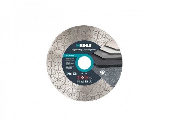Deimantinis diskas plytelių pjovimui kampu Bihui Edge 45, 125mm
