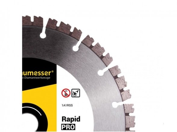 Deimantinis pjovimo diskas betonui  Baumesser Rapid Pro 230mm 3