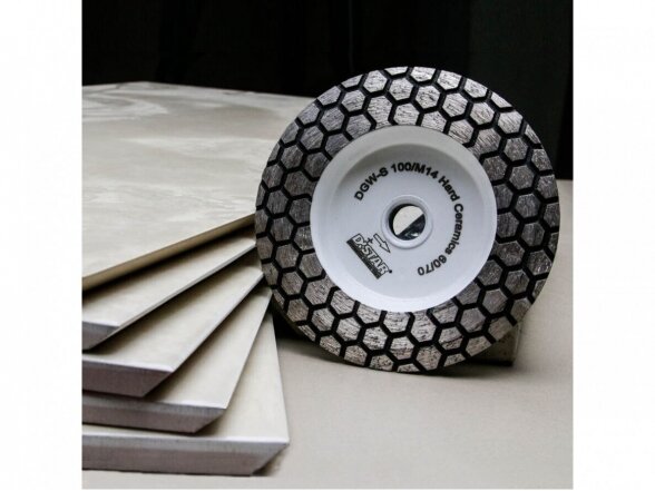 Deimantinis plytelių šlifavimo diskas Distar 100 Hard Ceramics 100mm 3