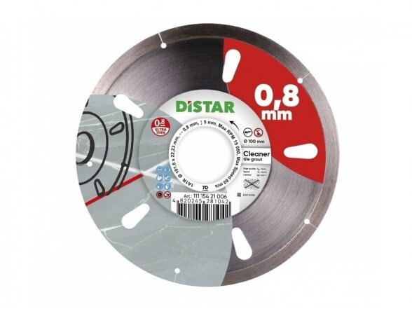 Distar Cleaner plytelių tarpų pjovimo ir valymo diskas, 101,6 x 0,8 x 22,23