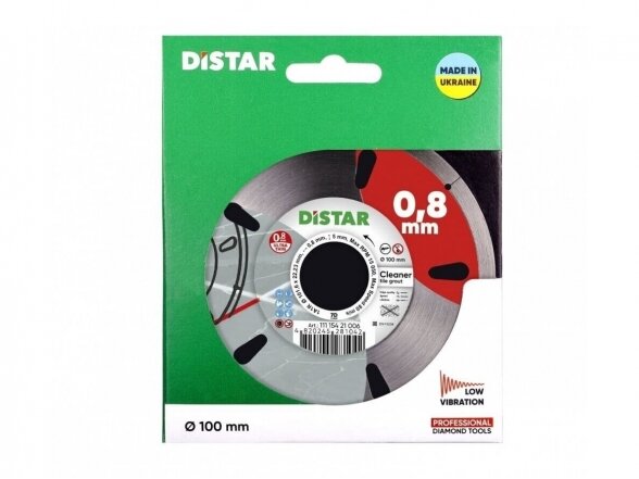Distar Cleaner plytelių tarpų pjovimo ir valymo diskas, 101,6 x 0,8 x 22,23 6