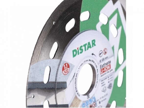 Distar Esthete Li-Ion plytelių pjovimo diskas 125mm 2