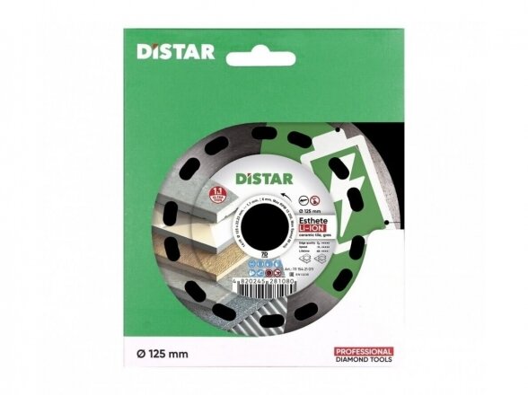 Distar Esthete Li-Ion plytelių pjovimo diskas 125mm 5