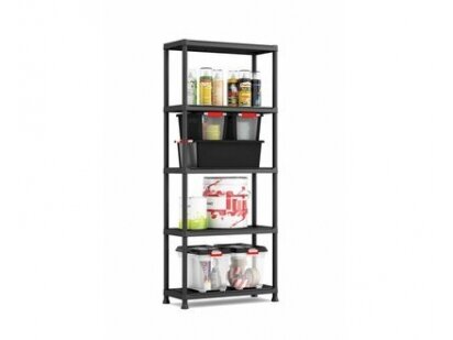 DRABEST plastic storage shelf 180x74x40 cm, load up to 50 kg per shelf DRABEST plastic storage shelf 180x74x40 cm, load up to 50 kg per shelf