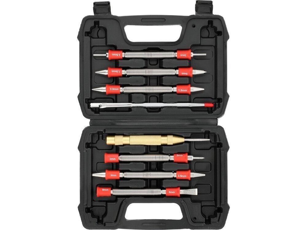 Yato Double-Ended Spring-Loaded Nail Set and Pin Punch Set, 8 pcs.