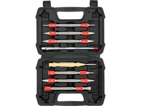 Yato Double-Ended Spring-Loaded Nail Set and Pin Punch Set, 8 pcs. Yato Double-Ended Spring-Loaded Nail Set and Pin Punch Set, 8 pcs.