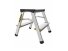 Dvipusės aliuminio kopėčios DRABEST DD2 150 kg Dvipusės aliuminio kopėčios DRABEST DD2 150 kg