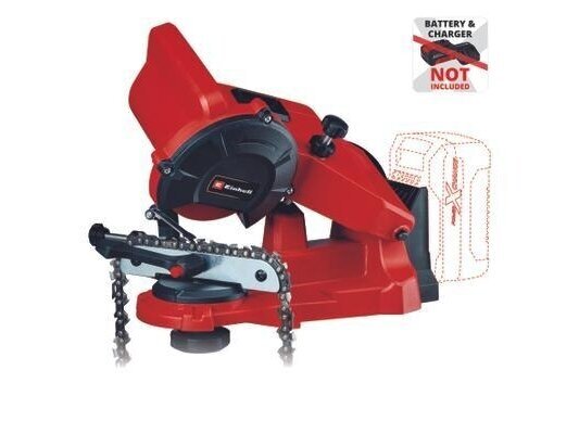 Einhell GE-CS 18 Li-Solo akumuliatorinis grandinių galąstuvas, be akumuliatoriaus ir pakrovėjo Einhell GE-CS 18 Li-Solo akumuliatorinis grandinių galąstuvas, be akumuliatoriaus ir pakrovėjo