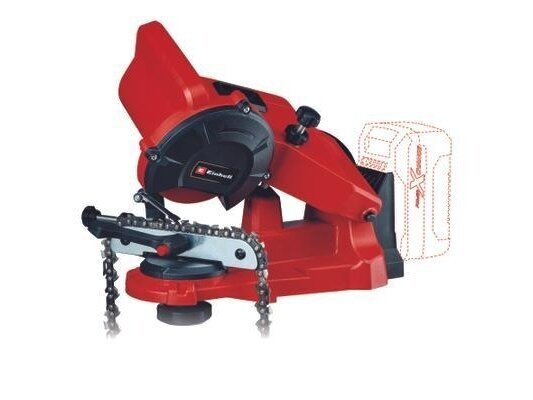 Einhell GE-CS 18 Li-Solo akumuliatorinis grandinių galąstuvas, be akumuliatoriaus ir pakrovėjo 1 Einhell GE-CS 18 Li-Solo akumuliatorinis grandinių galąstuvas, be akumuliatoriaus ir pakrovėjo 1