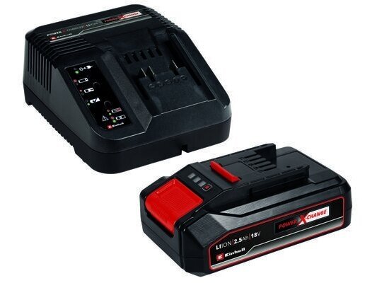 Зарядное устройство Einhell Power X-Change с аккумулятором 18V, 2.5Ah Зарядное устройство Einhell Power X-Change с аккумулятором 18V, 2.5Ah