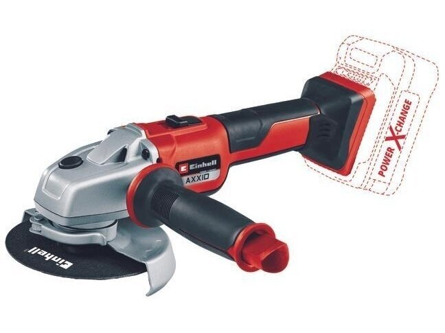 Einhell AXXIO Solo akumuliatorinis kampinis šlifuoklis, 125 mm, be akumuliatoriaus ir pakrovėjo 1 Einhell AXXIO Solo akumuliatorinis kampinis šlifuoklis, 125 mm, be akumuliatoriaus ir pakrovėjo 1