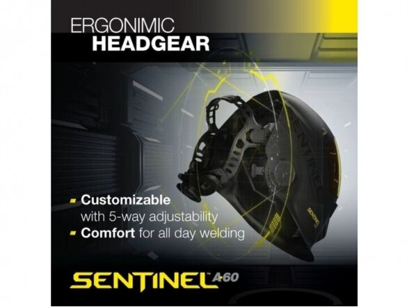 Suvirinimo skydelis Esab SENTINEL A60 9 Suvirinimo skydelis Esab SENTINEL A60 9