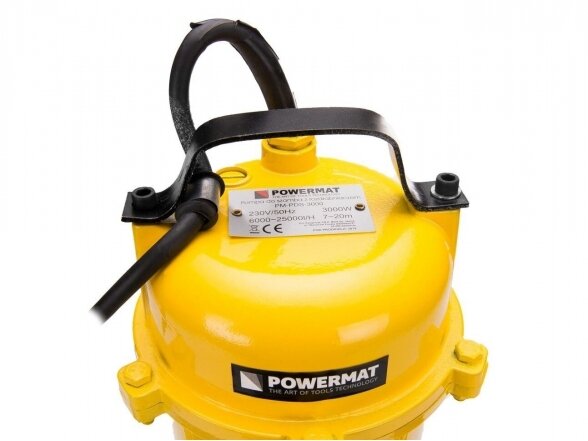 Fekalinis siurblys Powermat PM-PDS-3000 su smulkintuvu, 750W 1 Fekalinis siurblys Powermat PM-PDS-3000 su smulkintuvu, 750W 1