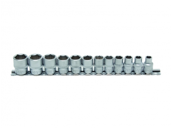 Galvučių rinkinys 3/8", 6-kampės, 8 - 19 mm, 12 vnt. Galvučių rinkinys 3/8", 6-kampės, 8 - 19 mm, 12 vnt.