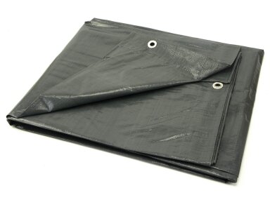 Geko neperšlampamas tentas 8x12m, storas, pilkas 120g/m²