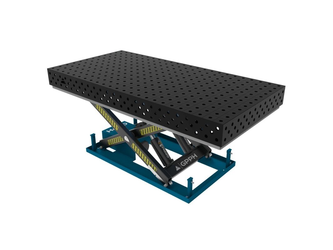 GPPH suvirinimo stalas 2400x1200 mm su hidrauline kėlimo sistema GPPH suvirinimo stalas 2400x1200 mm su hidrauline kėlimo sistema