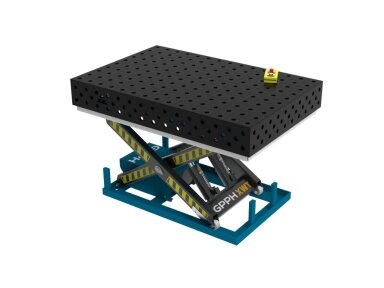 GPPH suvirinimo stalas 1500x1000 mm su hidrauline kėlimo sistema GPPH suvirinimo stalas 1500x1000 mm su hidrauline kėlimo sistema