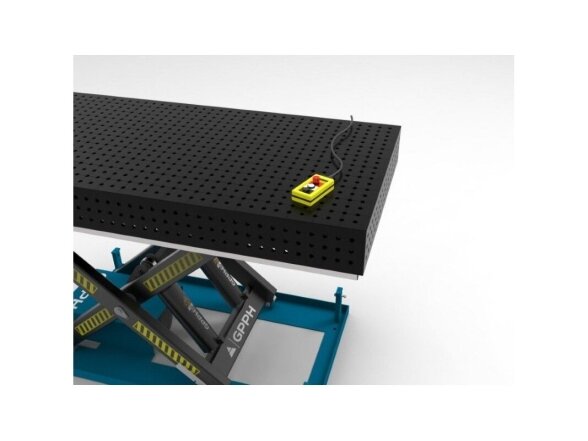 GPPH suvirinimo stalas 2400x1200 mm su hidrauline kėlimo sistema 1 GPPH suvirinimo stalas 2400x1200 mm su hidrauline kėlimo sistema 1