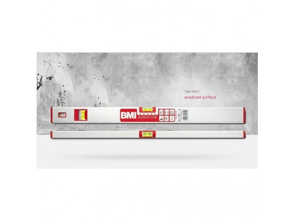 BMI Eurostar Spirit Level with Magnets (30 cm) 1