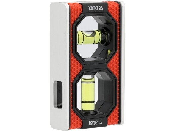 Yato pocket spirit level, 2 vials