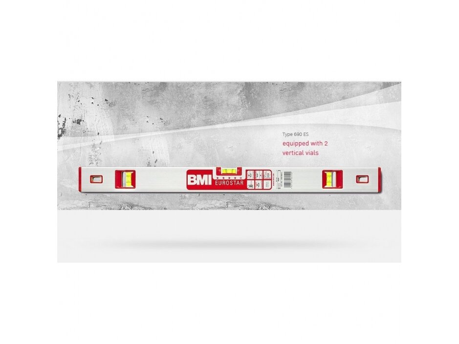 BMI Eurostar Level with 3 Gauges (80 cm) 1 BMI Eurostar Level with 3 Gauges (80 cm) 1