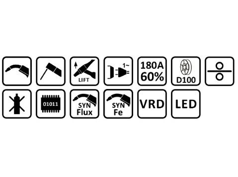 Inverterinis suvirinimo pusautomatis Sherman MIG 180 Easywork, 180A, 230V 10 Inverterinis suvirinimo pusautomatis Sherman MIG 180 Easywork, 180A, 230V 10