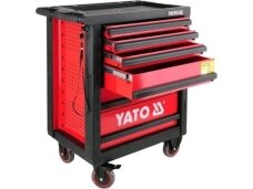 Empty mobile tool cabinets