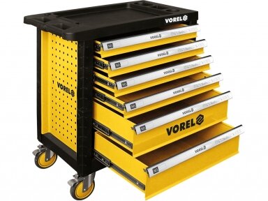 Tool cabinet on wheels, 6 drawers Tool cabinet on wheels, 6 drawers