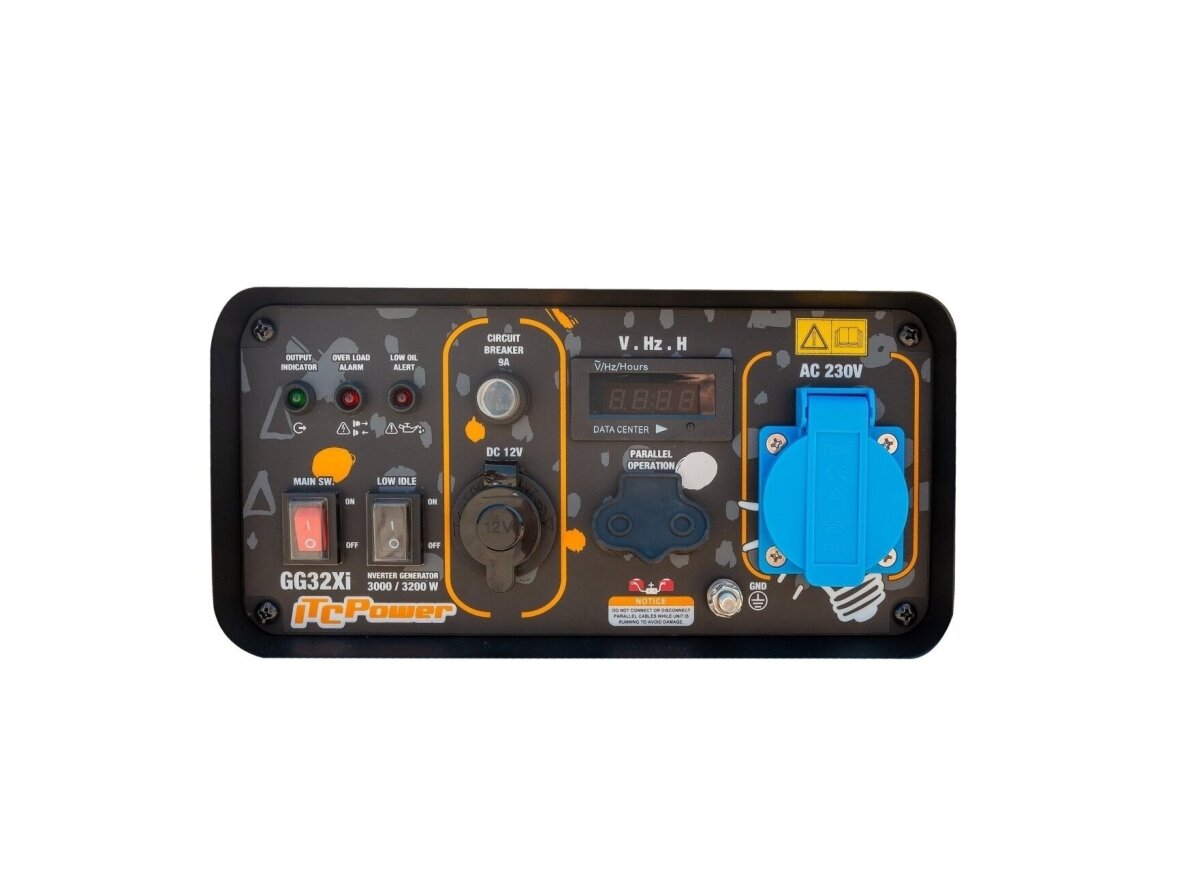 ITCPower GG32Xi inverterinis generatorius, 3,2 kW, 230V, lygiagretus jungimas 8 ITCPower GG32Xi inverterinis generatorius, 3,2 kW, 230V, lygiagretus jungimas 8