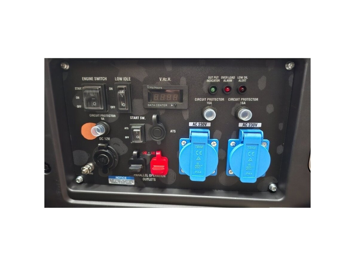 ITCPower GG50XEi inverterinis generatorius su elektriniu starteriu, 5.0 kW, 230V 2 ITCPower GG50XEi inverterinis generatorius su elektriniu starteriu, 5.0 kW, 230V 2