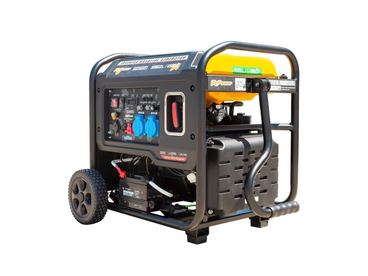 ITCPower GG50XEi inverterinis generatorius su elektriniu starteriu, 5.0 kW, 230V 8