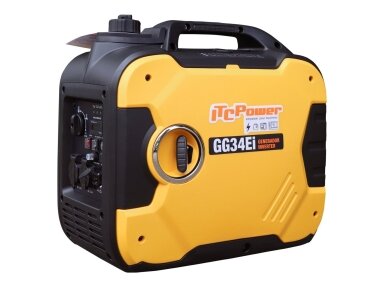 ITCPower GG34Ei inverterinis generatorius su elektriniu starteriu, 3.4 kW, 230V ITCPower GG34Ei inverterinis generatorius su elektriniu starteriu, 3.4 kW, 230V