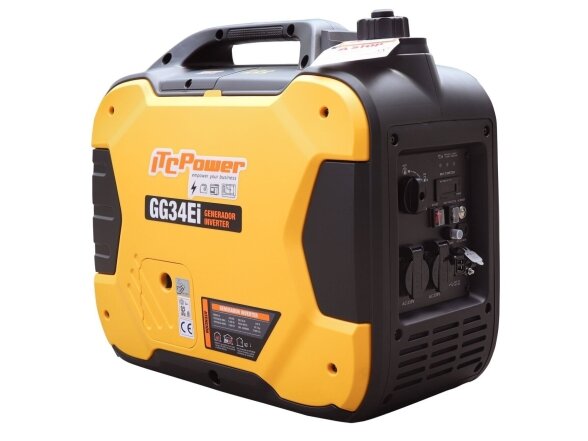 ITCPower GG34Ei inverterinis generatorius su elektriniu starteriu, 3.4 kW, 230V 2
