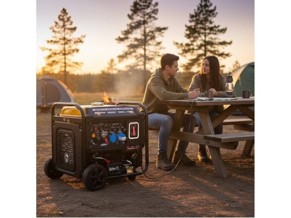 ITCPower GG50XEi inverterinis generatorius su elektriniu starteriu, 5.0 kW, 230V 12 ITCPower GG50XEi inverterinis generatorius su elektriniu starteriu, 5.0 kW, 230V 12
