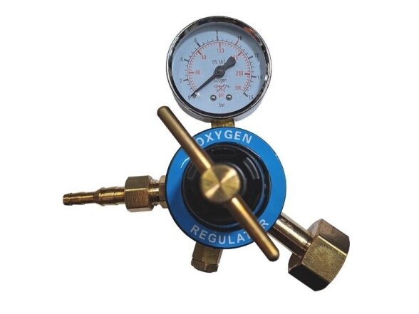 JASIC oxygen (O₂) regulator with G3/4 cylinder thread JASIC oxygen (O₂) regulator with G3/4 cylinder thread