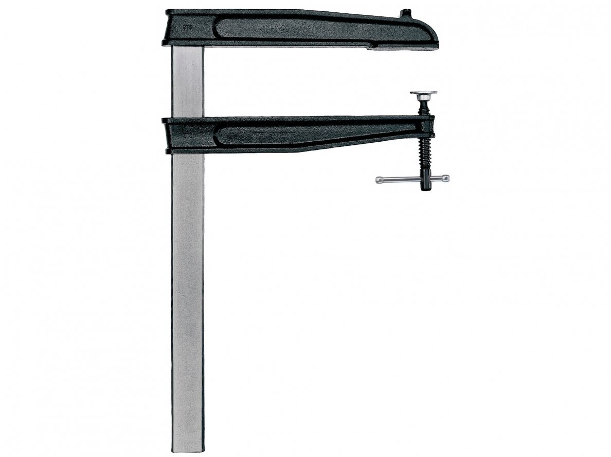 Cast iron clamp Bessey TGN80T50K with T-handle, max. clamping length 800 mm, throat depth 500 mm Cast iron clamp Bessey TGN80T50K with T-handle, max. clamping length 800 mm, throat depth 500 mm